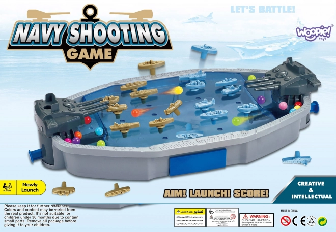 Woopie spel Slag op zee Eigendommen 3D Katapult van ballen