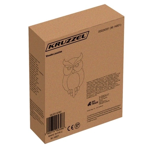 Houten puzzel uil Kruzzel