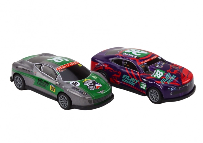 Set van autootjes Cars Sport Racing 1:64 10 stuks.