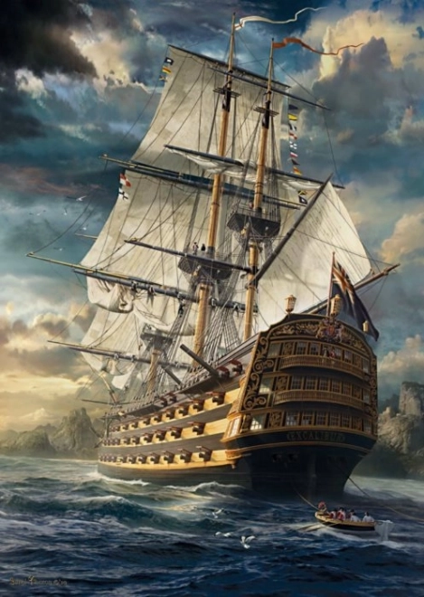 Puzzel 1000 stukjes met zeilbootmotief SCHMIDT