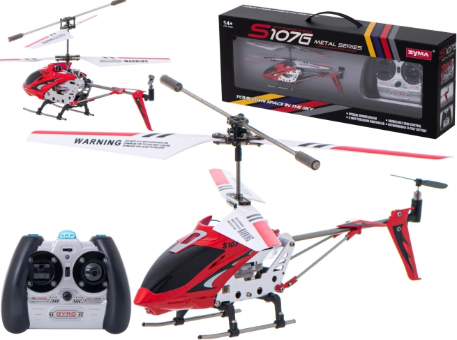 RC helikopter S107G – Rood