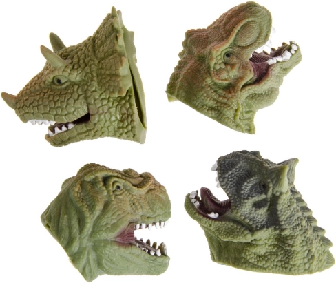 Vingerpop dinosauruskop 7,5 × 5 cm