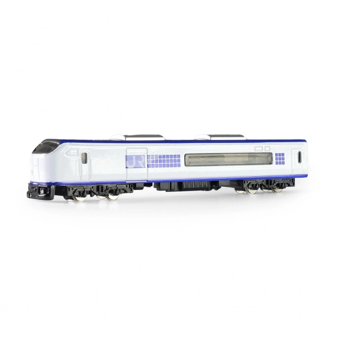 Metalen mini trein locomotief wit