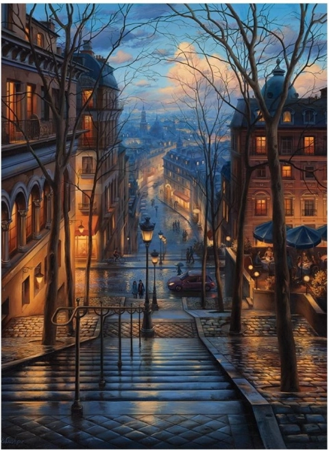 Puzzel Lente in Montmartre 1000 stukjes