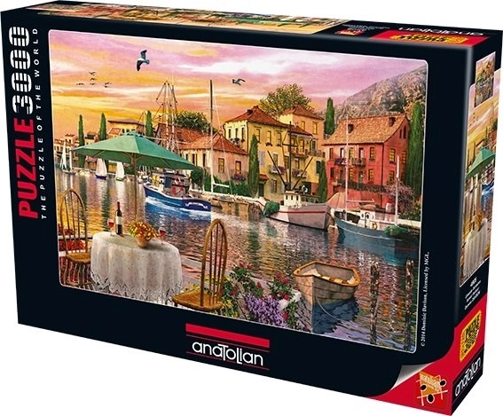 Puzzel Haven bij Zonsondergang 3000 Stukken