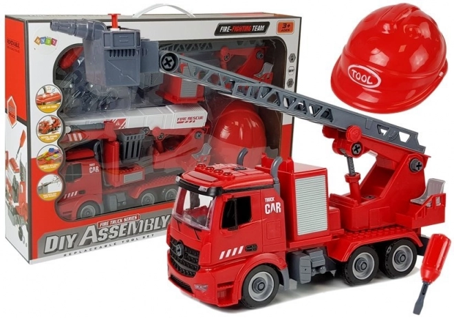 Set DIY Brandweerwagen 2-in-1 met Verwisselbare Krik