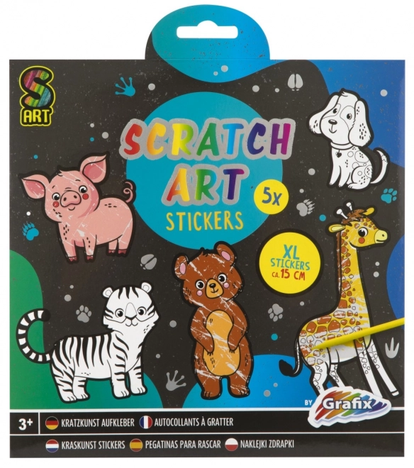 Kras-Uit-Stickers XXL 5 stuks