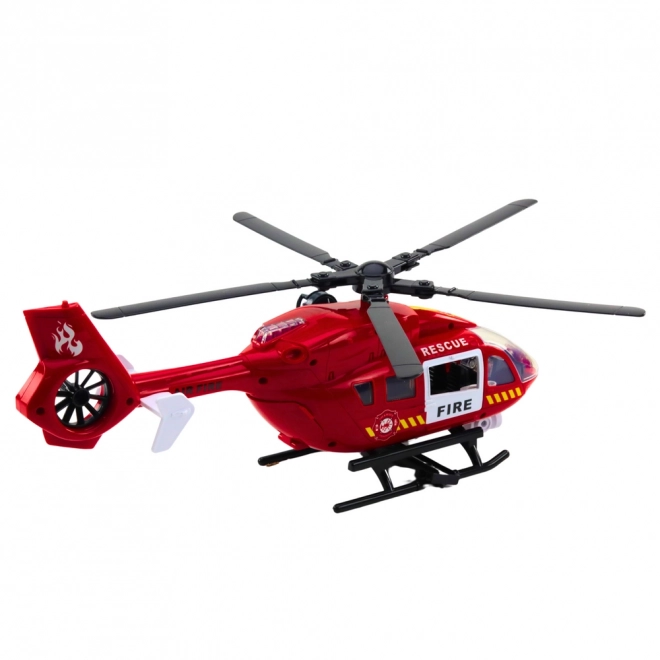 Brandweer helikopter met lichten en geluiden 1:12