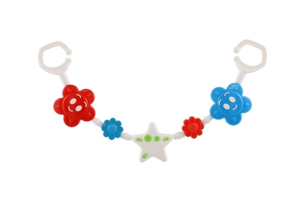 Gekleurde kinderwagenketting 43 cm