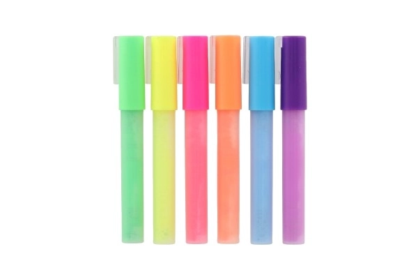 Fluorescerende acrylstiften voor verschillende oppervlakken 6 stuks