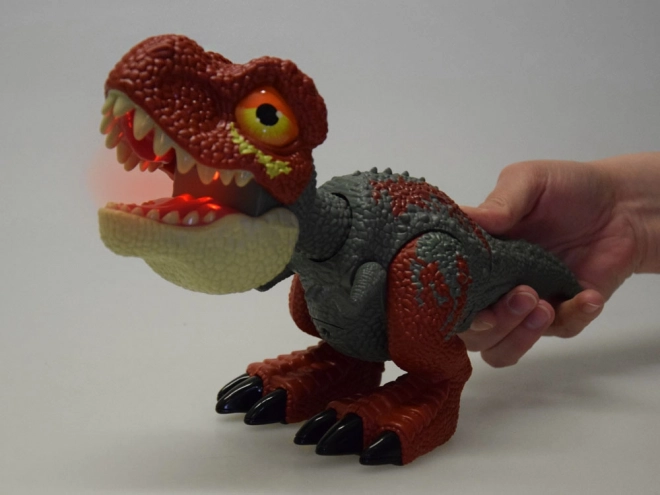 Dinosaurus Tyrannosaurus Rex met beweegbare delen en geluid- en lichteffecten