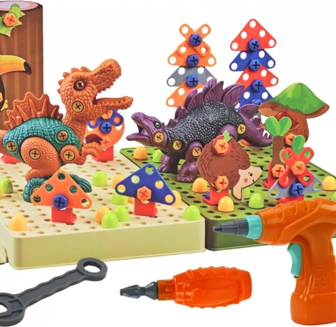 Interactief bouwen met kinderboormachine