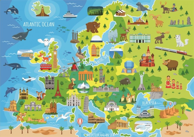 Educa puzzel Kaart van Europa 150 stukjes