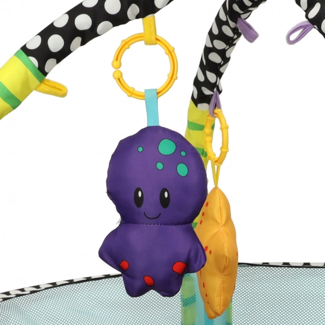 Educatieve speelkleed schildpad met omheining en ballen