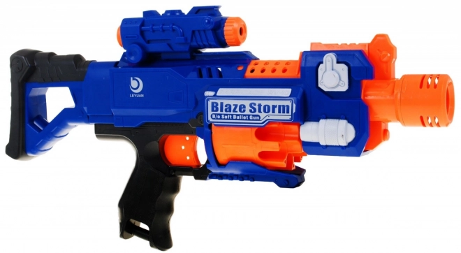 Snelvuurgeweer voor kinderen 8+ Blaze Storm 20 lange foamkogels + doelwit + fles