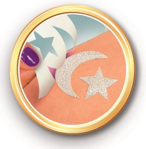 Glittertatoeages met sjablonen