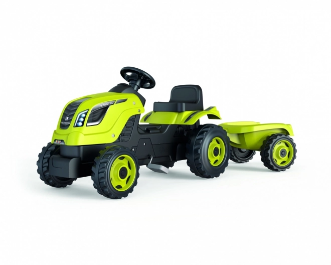 Traptractor Farmer XL groen met aanhanger