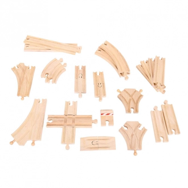 Bigjigs Rail Houten Spoor Set 25 stuks