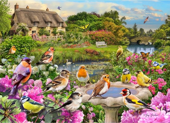 Puzzel Zang van vogels bij de beek 1000 stukjes GIBSONS