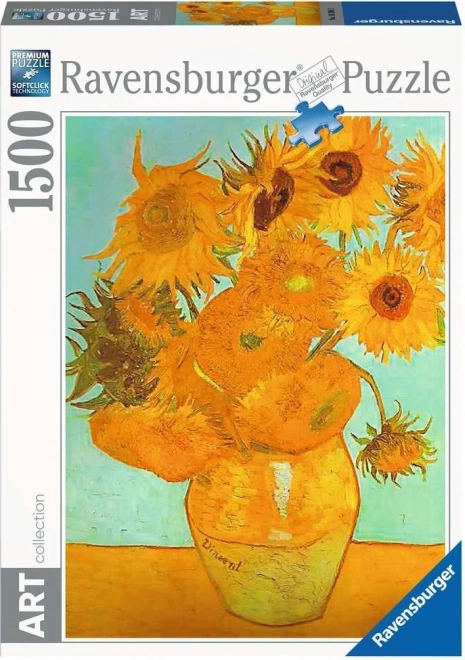 RAVENSBURGER Puzzel Kunstcollectie: Zonnebloemen 1500 stukjes