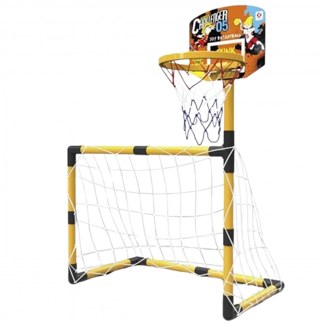 Woopie sportset 2-in-1 basketbal en voetbaldoel