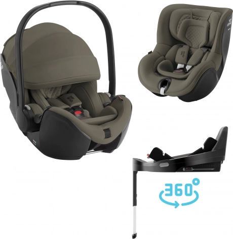 Set autostoeltjes Baby-Safe Pro + Vario Base 5Z + Dualfix 5Z Lux, Urban Olive