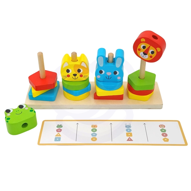 Montessori stapeldierpiramide 27 stuks FSC