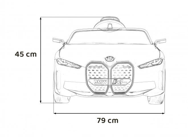 Kinderauto op batterij BMW i4 – Rood