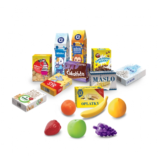 MINI WINKEL - winkelmandje met accessoires en leer hoe te winkelen - blauw