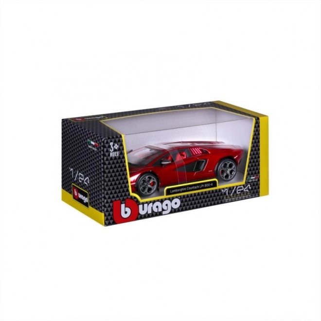 Bburago 1:24 Plus - Lamborghini Countach LPI 800-4 - Rood