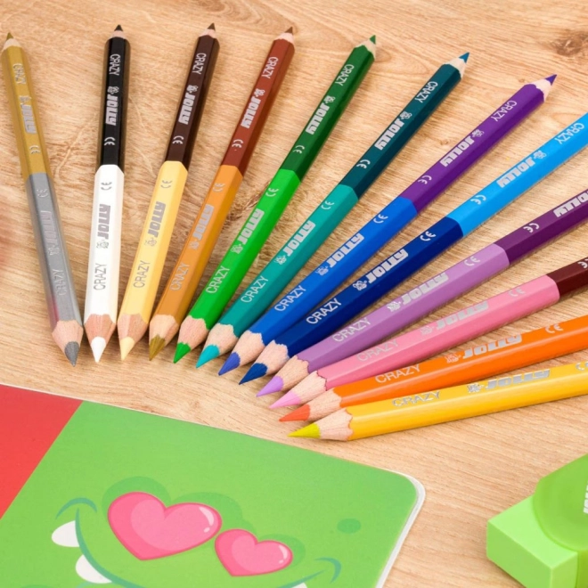 Dubbele kleurpotloden Crazy 12 kleuren