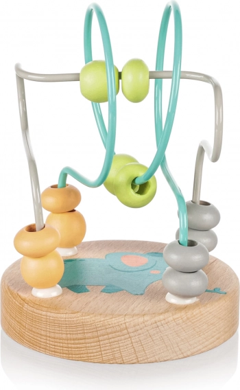 Houten kralenlabyrint voor kinderen