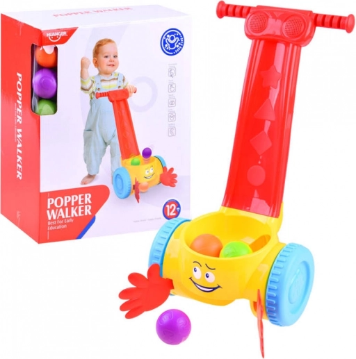 Muzikaal loopwagentje met ballenvanger