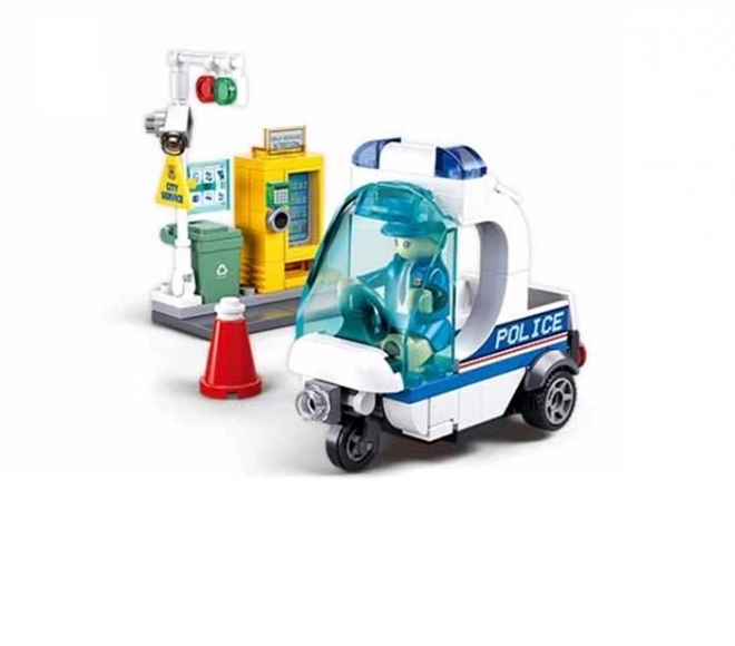 Sluban Metropolis M38-B1217A Politiepatrouille op Driewieler