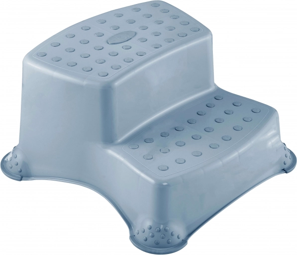 Twee-traps opstapje voor wc/wasbak "Pure", Scandinavisch blauw