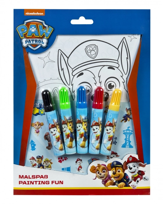 Teken set met Paw Patrol thema