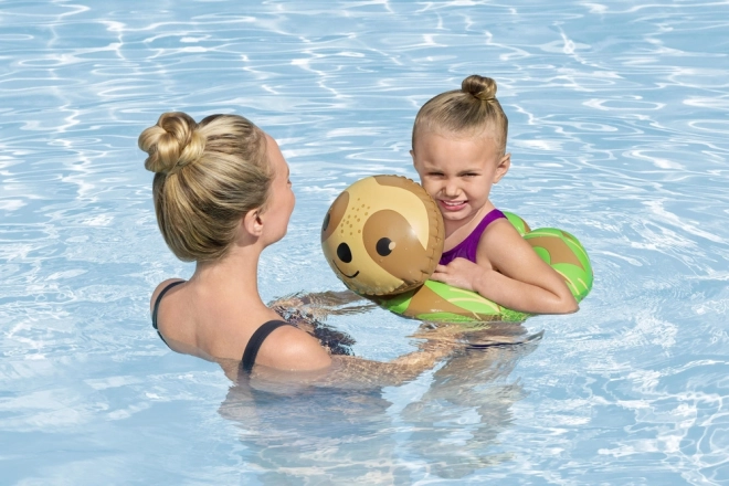 Kinderen Opblaasbare Zwemband Luiaard 50 x 46 cm Bestway