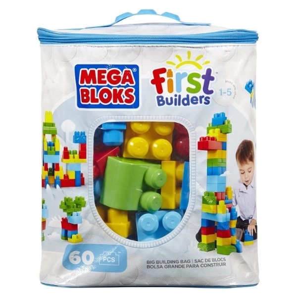 Mega Bloks First Builders Blokken in plastic zak 60 stuks