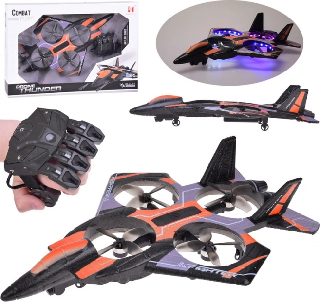 Leuke drone met afstandsbediening en LED-verlichting