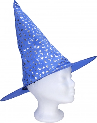 blauwe tovenaarshoed 35 × 36 cm