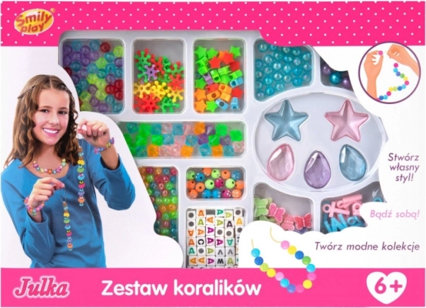 Set kralen in een doosje
