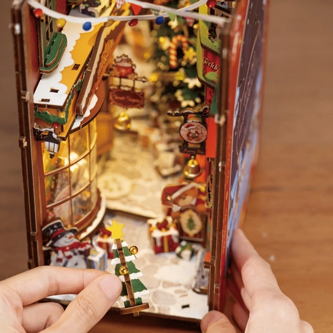 Handgemaakt Kerststraat Boeksteun
