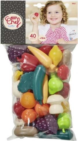 Groenten- en fruitmodellen 40 stuks