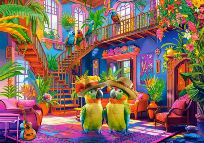 Puzzel Papegaaien in het Paradijs