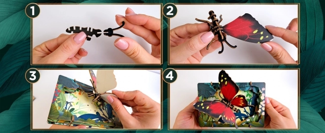 EscapeWelt 3D houten puzzel vlinder