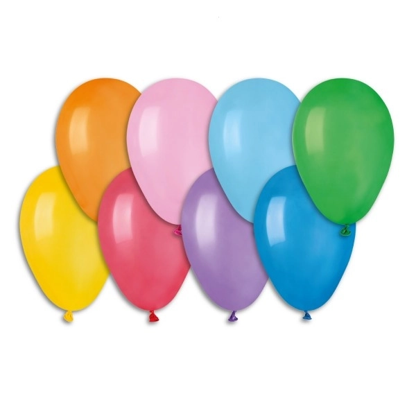 Opblaasbare gekleurde ballonnen 19 cm - 100 stuks