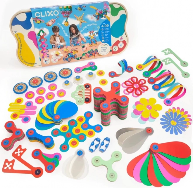 Magnetische bouwset Clixo Family Pack - 150 onderdelen