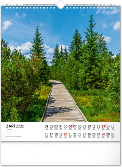 Muurkalender Šumava 2026