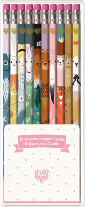Set potloden met illustraties van DJECO