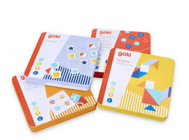 Tangram, magnetisch spel van het bedrijf Goki